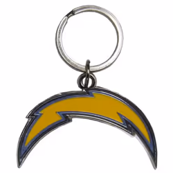 Los Angeles Chargers Keychain Logo Cut Style Chrome