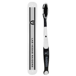 Siskiyou Sports NFL Oakland Raiders Unisex Travel Set Toothbrush and Travel Case  White  One Size