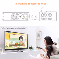 Mini i25 Rechargeable 2.4GHz Remote Control with Air Fly Mouse and Wireless Keyboard for Android TV Box, PC, PS3, Laptop, HTPC, IPTV, Windows, Linux