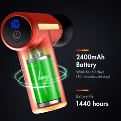 Massage Gun Deep Tissue 10 Speed USB Charging,Portable Handheld Massager,Percussion Massager,Muscle Massager Gun,Ultra Small & Quiet Muscle Massage