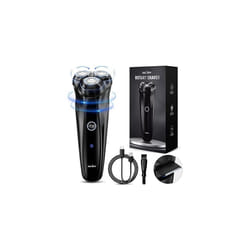 3D Electric Shaver Rotary Shavers,Electric Razor for Men,Rechargeable Electric Razor Shaving Machines,with Pop-up Trimmer,1 Hour Fast Charging,90-Min