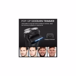 3D Electric Shaver Rotary Shavers,Electric Razor for Men,Rechargeable Electric Razor Shaving Machines,with Pop-up Trimmer,1 Hour Fast Charging,90-Min