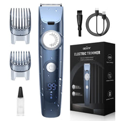Beard Trimmer for Men, Hair Trimmer for Men Cordless Hair Clipper Shavers for Mustache Face Body Waterproof with LED Display for Men Women Kids