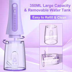 Water Flossers for Teeth, Cordless Water Dental for Teeth Cleaning, Water Flossers for Teeth Portable Oral Irrigator, USB Rechargeable for Home Travel