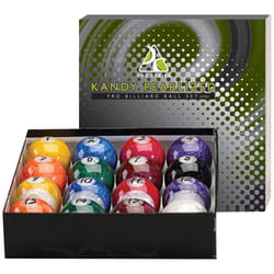 Kandy Pearl Billiards Ball Set - Hi-Gloss  Swirl Marbleized 16 Piece P