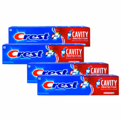 Crest Fluoride Cavity Protection Toothpaste 8.2 Ounce Regular Paste Bulk Toothpaste Prevents Cavities Before They Start (4 ...