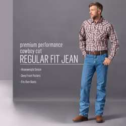 Wrangler Men's Premium Performance Cowboy Cut Regular Fit Jean  Prewashed  38W x 32L
