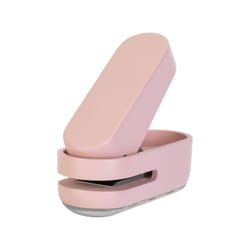 Mini Small Hole Puncher Pink Color  10 Sheet Paper Hole Puncher Capacity Single Hole Puncher for Office Use Or Gift for Students (Pink)