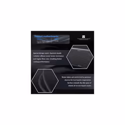Frozen Edge 240 Black Liquid CPU Water Cooler With 120mm PWM Fan,240 Black Cold Row Specification,Integrated Water-cooler Heatsink for