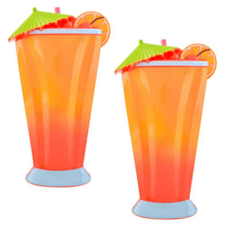 O2COOL Bocaclips - Beach Towel Clips for Beach Chairs  Patio and Pool Accessories - (Cocktail) 2 Count