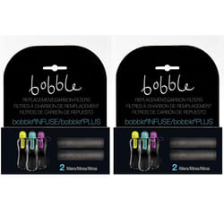 Replacement Carbon Filters for Bobble Classic  Infuse and Plus Bottles - 2 Pack (4 Total Filters)