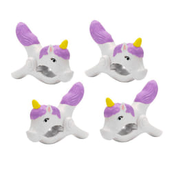 O2COOL Bocaclips - Beach Towel Clips For Beach Chairs  Patio And Pool Accessories - (Unicorn) 4 Count