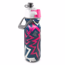 O2COOL Mist 'N Sip Misting Water Bottle 2-in-1 Mist And Sip Function With No Leak Pull Top Spout Reusable Sports Water Bottle ...