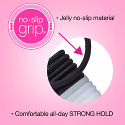 Scunci No-slip Grip Evolution Jelly Ponytailers, 14 Count, Colors May Vary