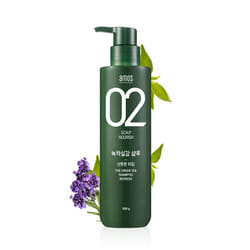 AMOS PROFESSIONAL Green Tea Shampoo  17.6oz (500g) - Fresh Shampoo for Oily Scalp  Anti-Thinning & Anti- Hair Loss Shampoo for Growth and Cleanse Exce