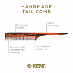 Kent 8T Rat Tail Combs Teasing Comb for Hair Styling and Sectioning  Handmade Fine Tooth Comb Parting Combs for Braiding Hair and Styling Comb Combs f