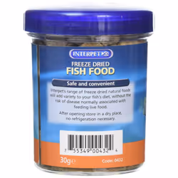 Interpet Freeze Dried Fish Food - Tubifex 30g
