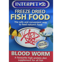 Interpet Freeze Dried Fish Food â Blood Worm 4g
