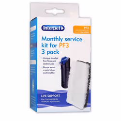 Interpet PF3 Aquarium Power Filter Monthly Service Kit (Pack of 3)