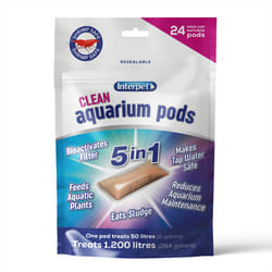 Interpet Clean Aquarium Pods Fish Tank Water All in 1 Treatment Filter Start Aquatic Plant Food - 24 Pack