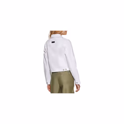 DKNY Women's Cropped Button Up Jacket  Rinse Denim