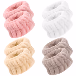 8 Pcs Wrist Spa Washband - Microfiber Wrist Wash Towel Band |Face Wash
