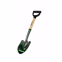 Truper 31196 Tru Tough 19-Inch Short D-Handle Round Point Shovel 19-Inch Wood