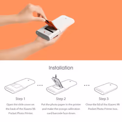 Xiaomi Zink Portable Photo Pocket Printer AR Printer 400dpi With DIY Share 500mAh Mini Picture - photo printer