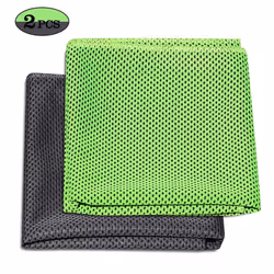 2 Pack Cooling Towel Soft Breathable Travel Ice Towel for Gym Fitness Workout Yoga Sport Running