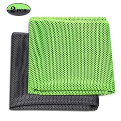 2 Pack Cooling Towel Soft Breathable Travel Ice Towel for Gym Fitness Workout Yoga Sport Running