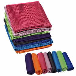 2 Pack Cooling Towel Soft Breathable Travel Ice Towel for Gym Fitness Workout Yoga Sport Running