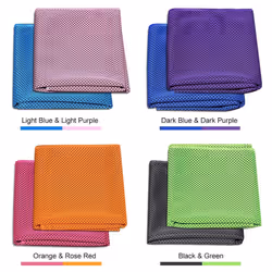 2 Pack Cooling Towel Soft Breathable Travel Ice Towel for Gym Fitness Workout Yoga Sport Running