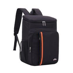 18L Large Capacity Leak Proof Lunch Backpack Thermal Large Picnic Cool and Warm Insulated Bag - black
