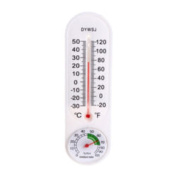 Indoor Vertical Thermometer Hygrometer Wallmounted Household Greenhouse Temperature and Humidity