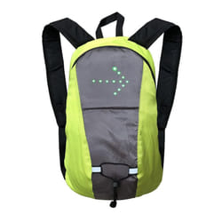 Wireless LED Signal Light Direction Indicator USB Rechargeable LED Turn Signal   Backpack Attached - yellow