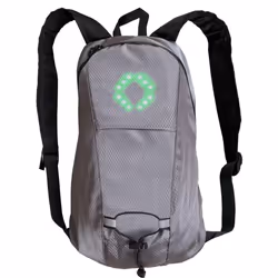Wireless LED Signal Light Direction Indicator USB Rechargeable LED Turn Signal   Backpack Attached - yellow