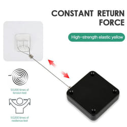 800g Tension Automatic Door Closer All Door Closers With 1.2m Steel Wire Anti-theft Cable Box - white