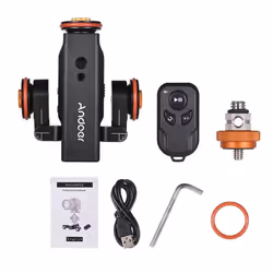 Andoer L4 PRO Motorized Camera Video Dolly with Scale Indication Electric Track Slider Wireless - black