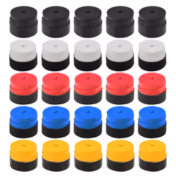 Tennis Racket Grips Anti-skid Badminton Racquet Grips Vibration Overgrip Sweatband - multicolor, 25pcs