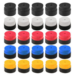 Tennis Racket Grips Anti-skid Badminton Racquet Grips Vibration Overgrip Sweatband - multicolor, 25pcs