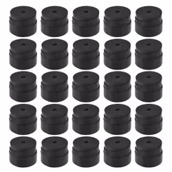 Tennis Racket Grips Anti-skid Badminton Racquet Grips Vibration Overgrip Sweatband - black, 25pcs