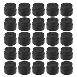 Tennis Racket Grips Anti-skid Badminton Racquet Grips Vibration Overgrip Sweatband - black, 25pcs
