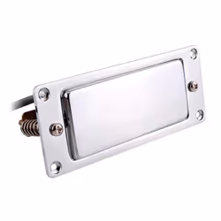 Mini Humbucker Pickup Kit Compatible with LP Electric Guitar Neck Bridge Double Coil Pick-up Chrome