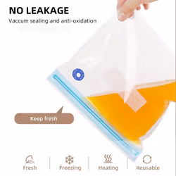35PCS Vacuum Food Storage Bag Reusable Vacuum Sealer Bags 3 Sizes with 1 Hand Pump 4 Cooking Clips