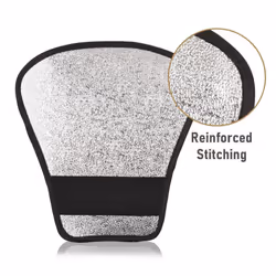 Portable Universal Camera Flash Reflector Speedlite Bounce Diffuser Board with Silver & White