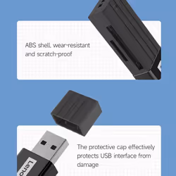 Lenovo D231 Multifunctional USB3.0 Card Reader SD+TF 2-in-1 Card Reader High-speed Transmission ABS