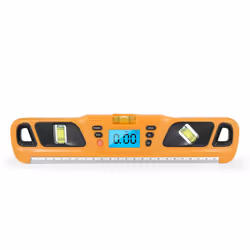 Digital Torpedo Level Protractor Magnetic 4x90 degrees Measuring Range Electronic Angle Grader Inclinometer - yellow