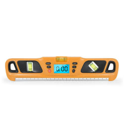 Digital Torpedo Level Protractor Magnetic 4x90 degrees Measuring Range Electronic Angle Grader Inclinometer - yellow