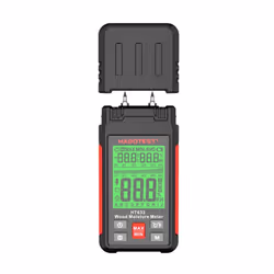 HABOTEST HT633 Wood Moisture Meter Pin-Type Digital Moisture Detector Ambient Temperature and