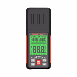 HABOTEST HT633 Wood Moisture Meter Pin-Type Digital Moisture Detector Ambient Temperature and
